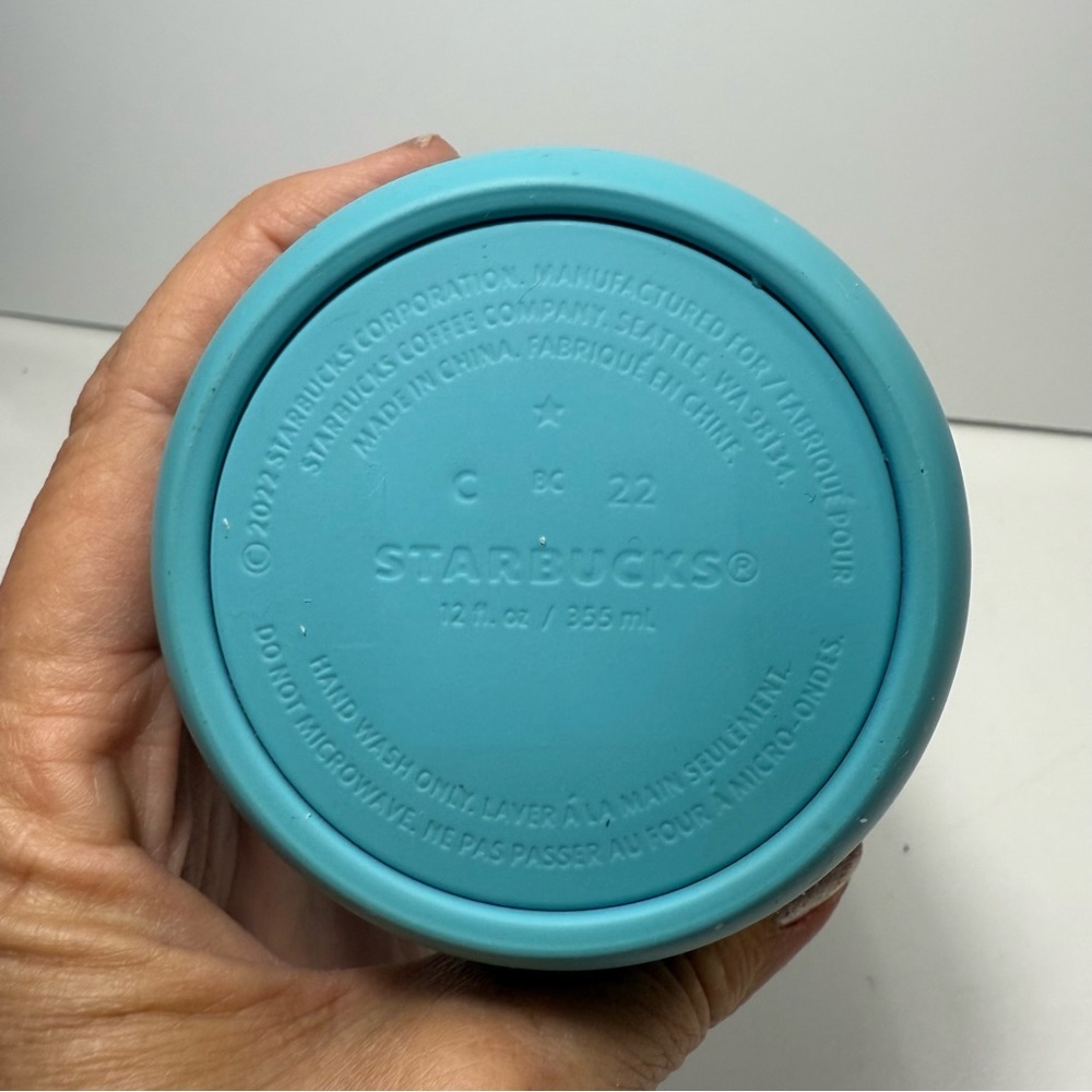 Starbucks Turquoise Matte Stainless Steel 12oz Tumbler Siren Medallion 2022 - Picture 4 of 8